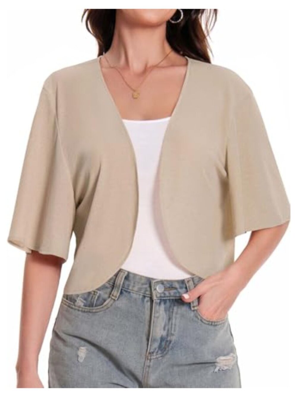 Sheer Bolero Shrug Women Open Front Cardigan Dress Cover Up